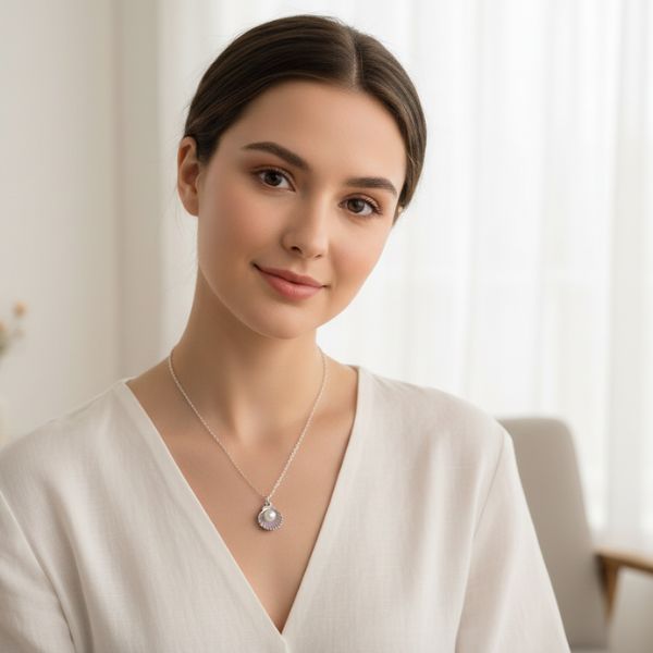 Elegant Silver Pearl Pendant Necklace – Elegant Jewelry