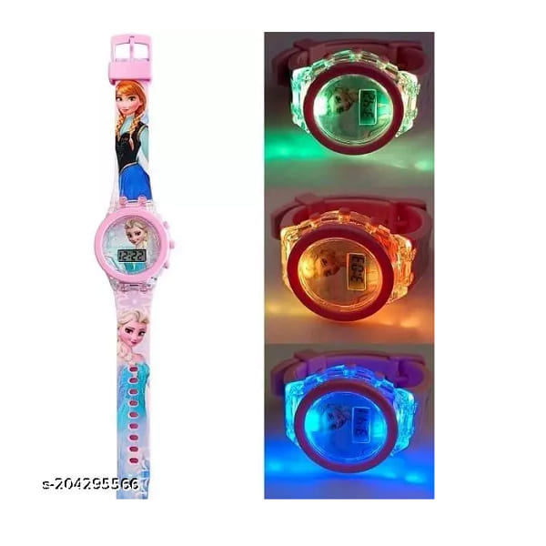 Digital Watch Multicolor Light Design Trendy For Kids ( Pack Of 2 ) - My Store