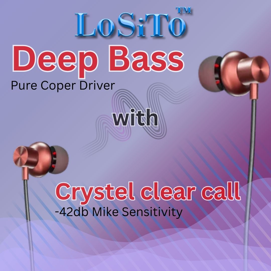 Gratitude LoSito Bluetooth 5.4 Neckband (Red) | 50H Playtime | Deep Bass
