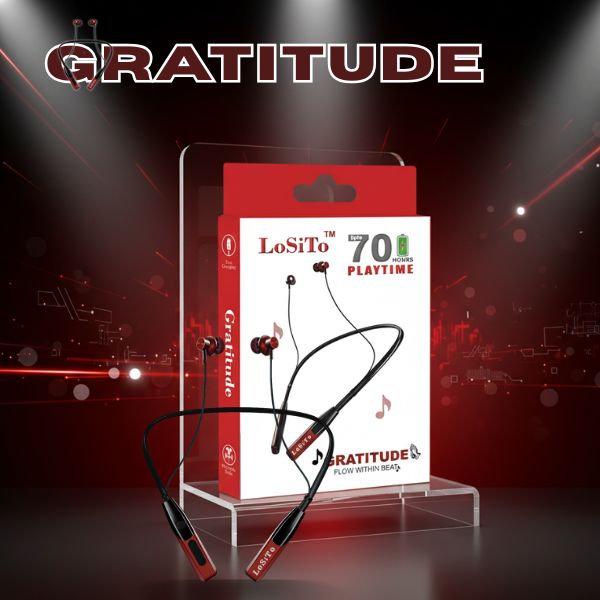PACK OF 2| Neckbands LoSito Gratitude Neckband Bluetooth 5.4 | 0H Playtime | Deep Bass