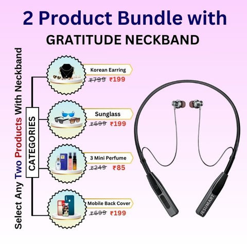 GRATITUDE Bluetooth 200 Mah Long Lasting Battery Comfort Fit Neckband