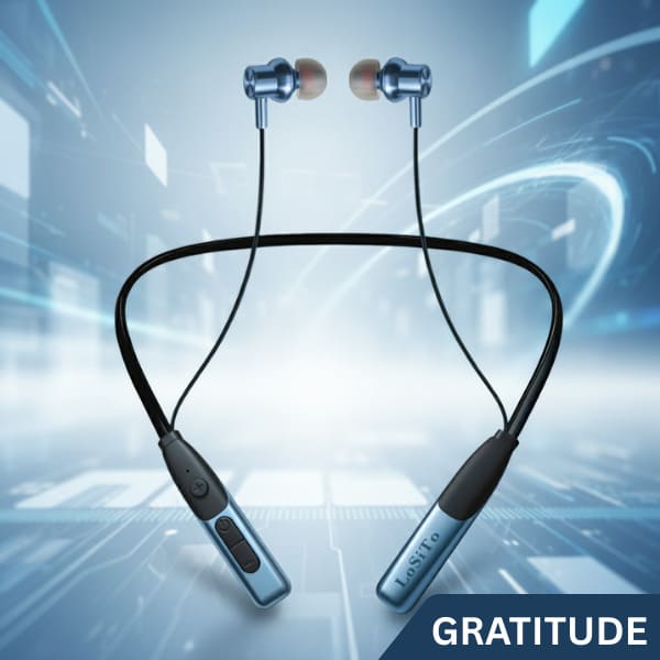 PACK OF 2| Neckbands LoSito Gratitude Neckband Bluetooth 5.4 | 0H Playtime | Deep Bass