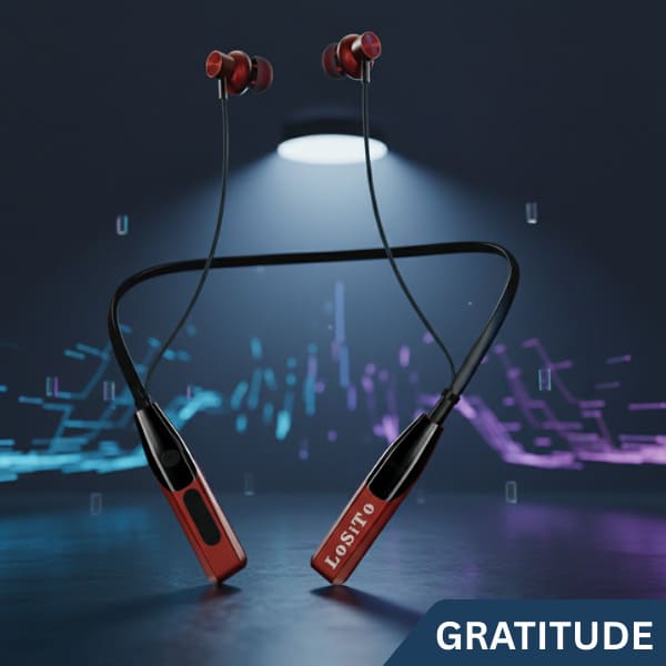 PACK OF 2| Neckbands LoSito Gratitude Neckband Bluetooth 5.4 | 0H Playtime | Deep Bass