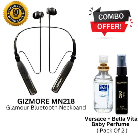 Combo :- GIZMORE Neckband + Versace + Bella Vita Baby Perfume Pack Of-2