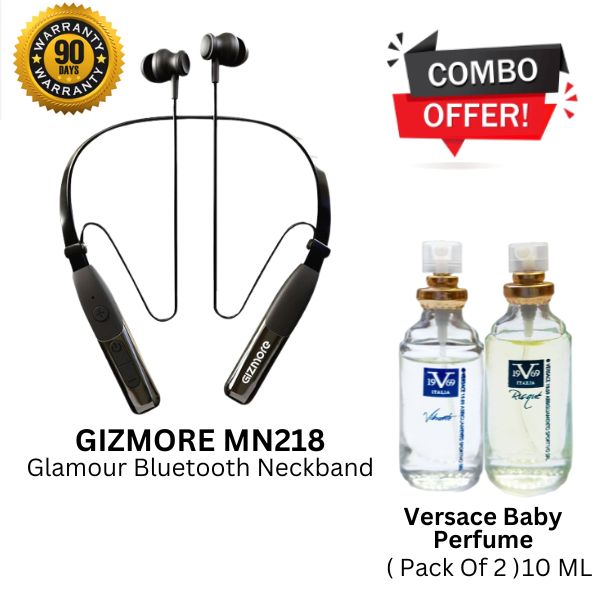 Combo :- GIZMORE Neckband + Versace Baby Perfume 10 ML Pack Of-2