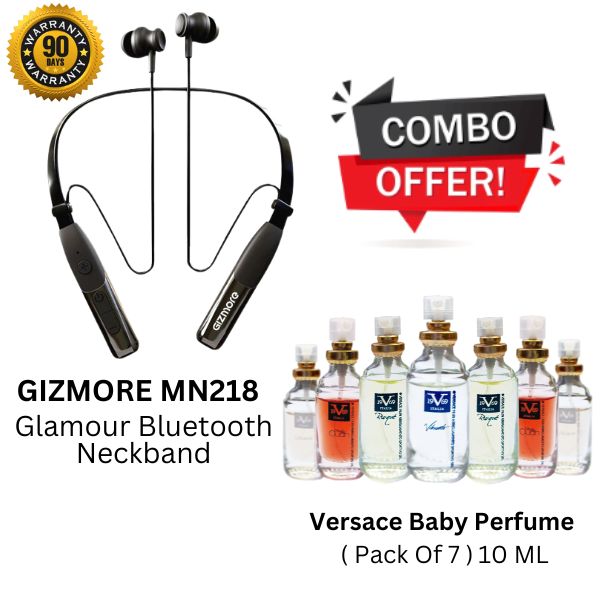 Combo :- GIZMORE Neckband + Versace Baby Perfume 10 ML Pack Of-7