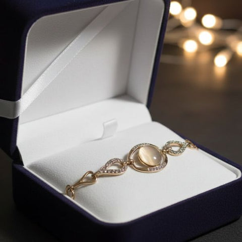 Elegance Cat’s Eye Gemstone Bracelet