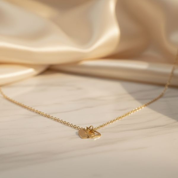 Elegant Golden Heart Pendant Necklace – Dainty Everyday Love Jewelry