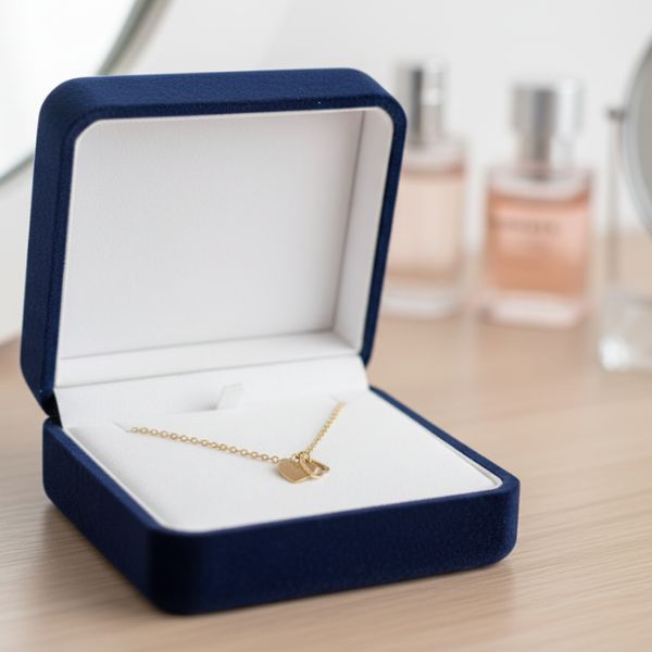 Elegant Golden Heart Pendant Necklace – Dainty Everyday Love Jewelry