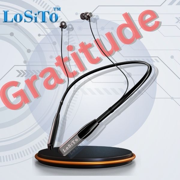 LoSito Gratitude Bluetooth 5.4 Neckband | 50H Playtime | Deep Bass