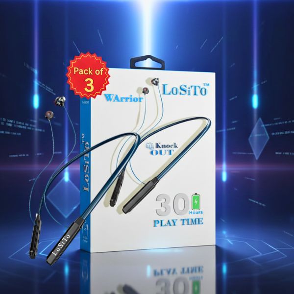 Losito Warrior Neckband - Pack of 3 | Deep Bass