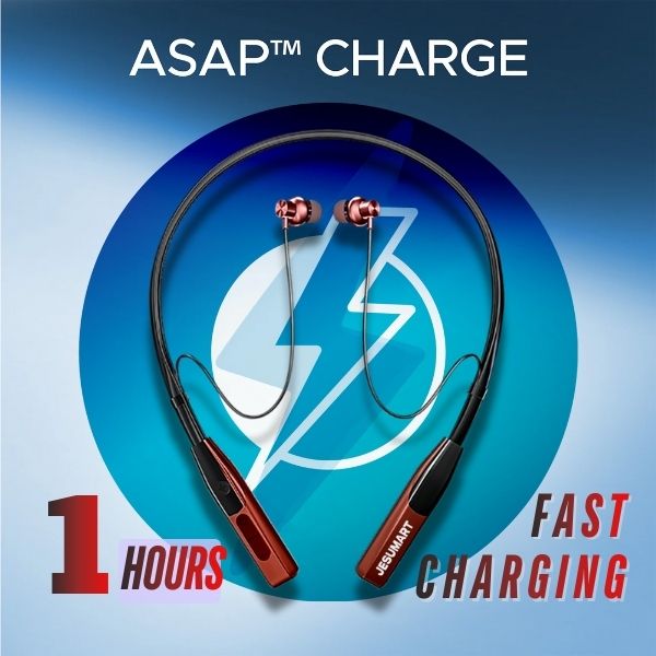 PACK OF 2| Neckbands Jesumart Gratitude Bluetooth Neckband – Long Playtime, Deep Bass