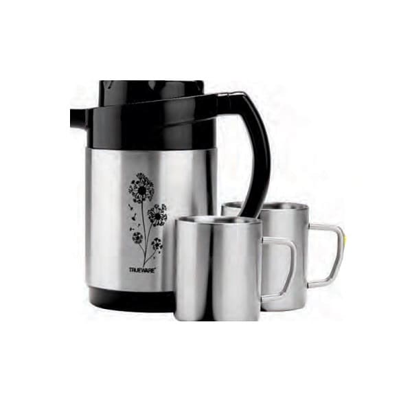 Jug With Stainless Steel 2 Mugs (Trueware) Bon Voyage 800 - My Store