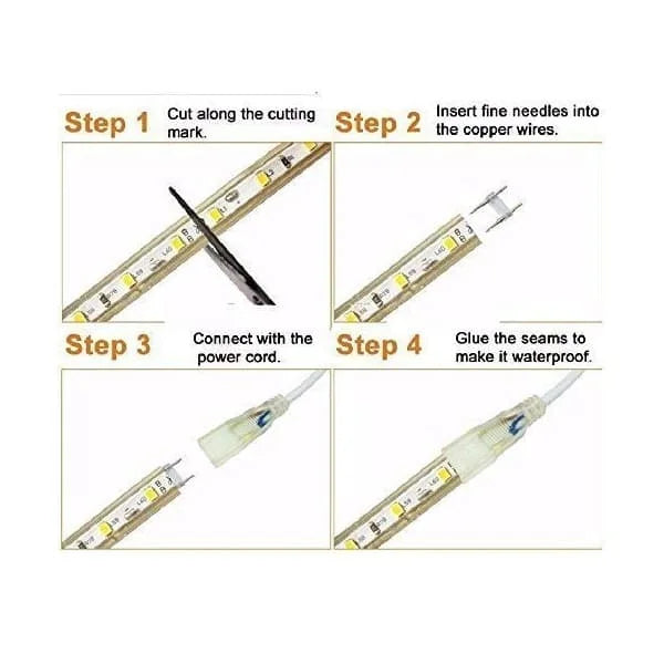 LED Strip Lights with AdaptorSelf Running Magic Waterproof Strip Ligh