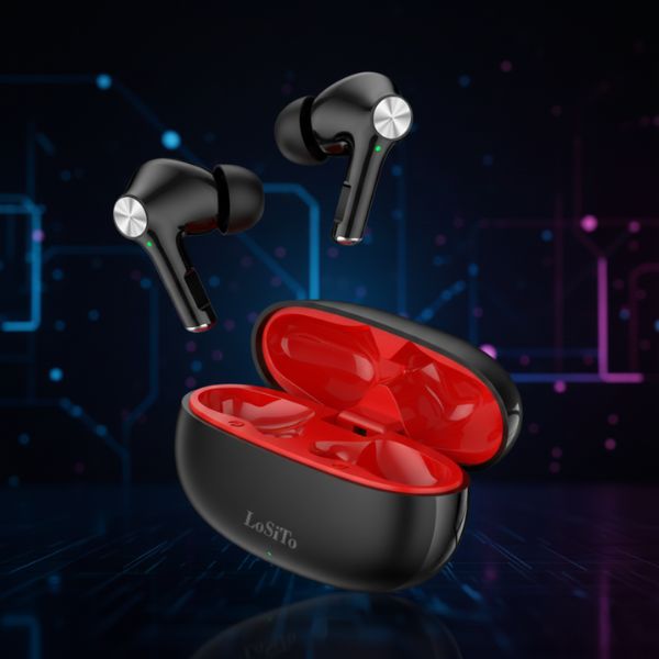 PACK OF 2 | LoSiTo Chillout Earbuds – 20 Hours Backup | Bluetooth 5.3 | C-Type Charging