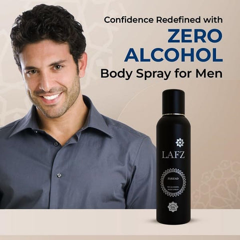 Lafz Farzad No Alcohol Body Spray For Men, 150 ml