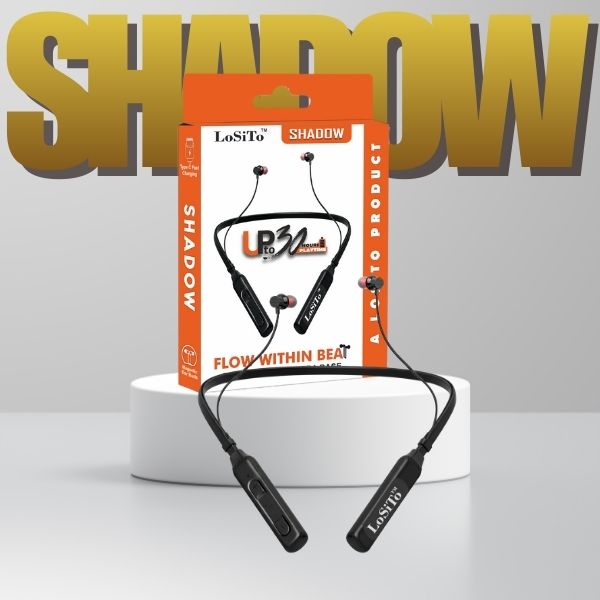 PACK OF 2 | LoSiTo Shadow Bluetooth Neckband – Power, Comfort &amp; Long Playtime