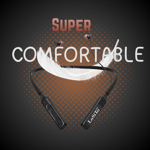 PACK OF 2 | LoSiTo Shadow Bluetooth Neckband – Power, Comfort &amp; Long Playtime