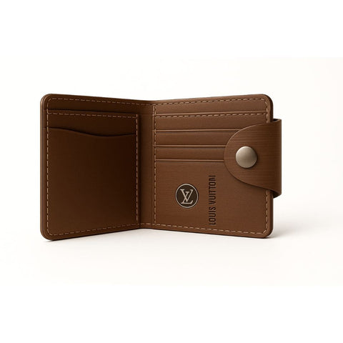 Men Casual Louis Vuitton Artificial Leather Wallet