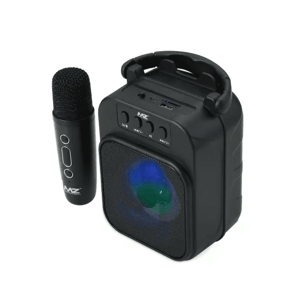 MZ M53 Portable Bluetooth Speaker Dynamic Thunder Sound with High Bass With Wireless Mic