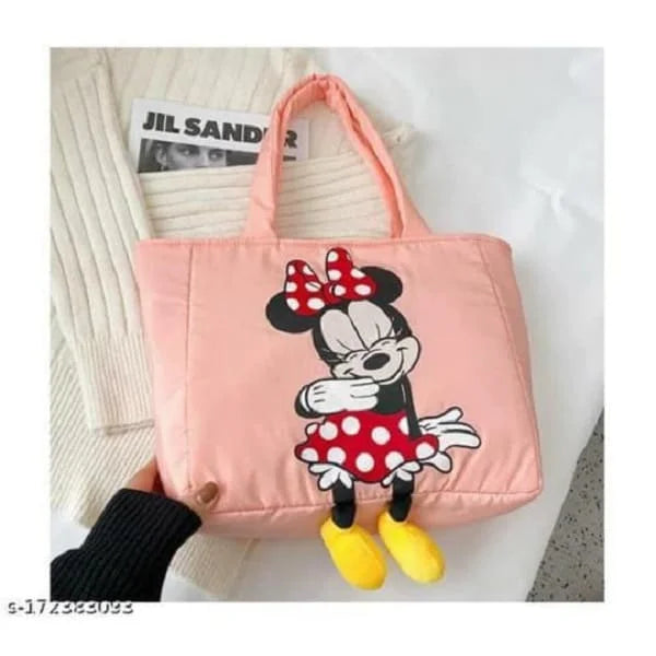 Mini Mickey Mouse Printed Waterproof Hand Bag For Womens & Girls