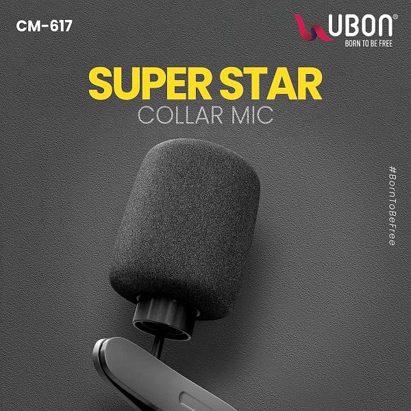 Portable Mic UBON CM-617 Cable 1.5m For Vlogging, Recording - My Store