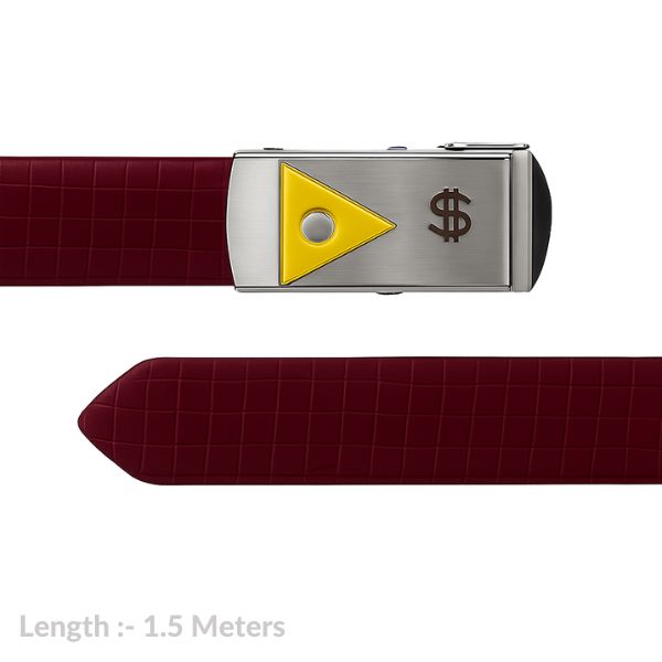 Urban Edge Classic Dark Brown Formal Belt for Men (Premium Synthetic Leather)
