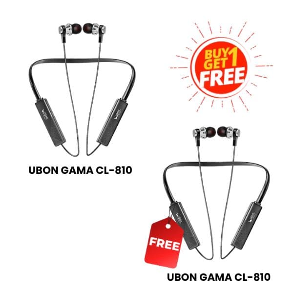 BUY1 GET1 :- Ubon CL810 Wireless Neckbands Free Ubon CL810