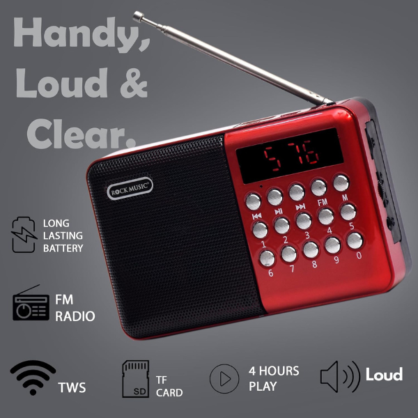 Pocket Blast FM Radio with Bluetooth Speaker | Powerful Sound