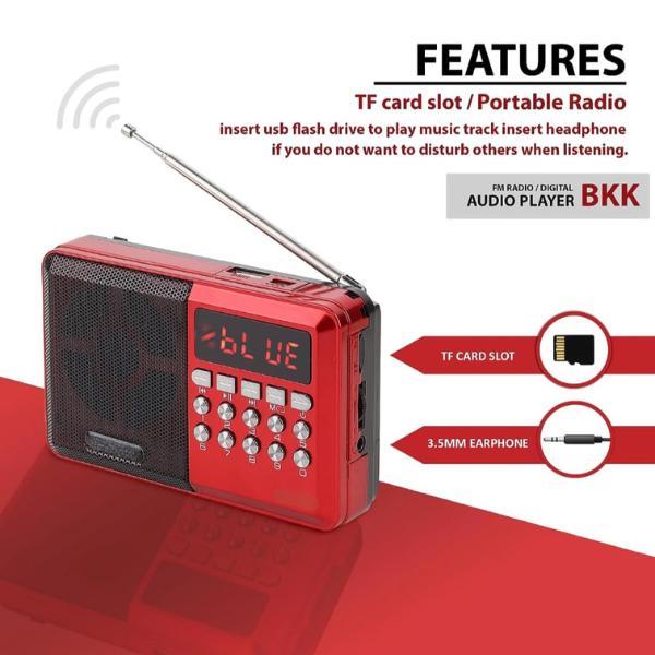 Pocket Blast FM Radio with Bluetooth Speaker | Powerful Sound