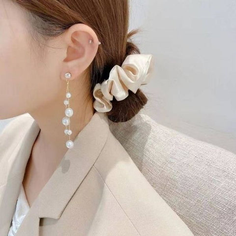 Manpika Long Tassel Pearl Earrings Stylish & Fashionable Accessories Jewellery for Women|Best Gift for Birthday & Anniversary