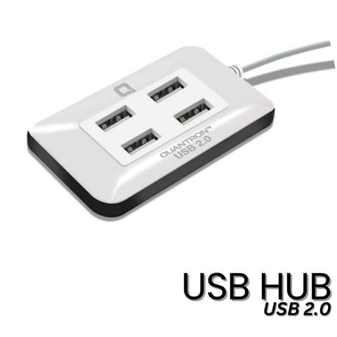 Quantron QUH-220 USB 4-Port Hub | High-Speed, Portable Connectivity for All Devices