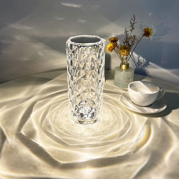 Crystal Diamond Table Lamp With Remote And Touch - My Store