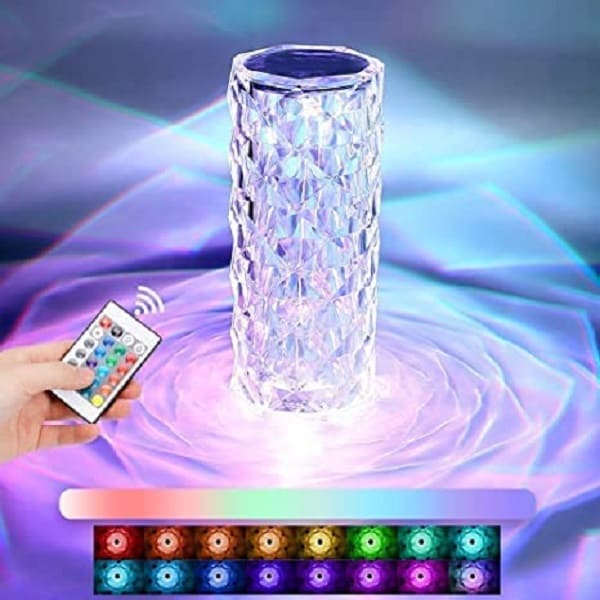 Crystal Diamond Table Lamp With Remote And Touch - My Store