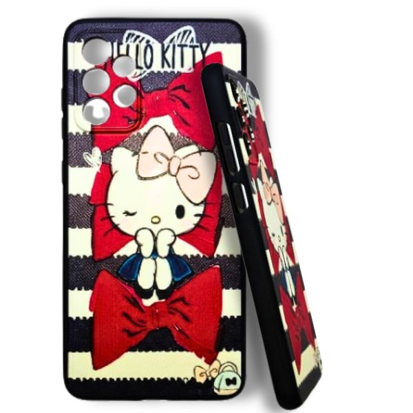 Samsung Galaxy A33 Hello Kitty Printed Back Cover | Cute Designer Soft Case