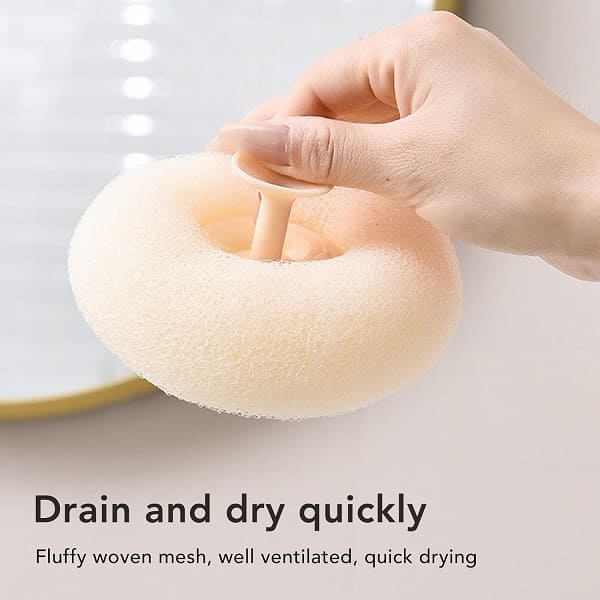 Shower Sponge, Bath Sponge, Dense Foam, Soft for Underarms, Neck, Legs Clean Skin ( Pack Of 2 ) - My Store