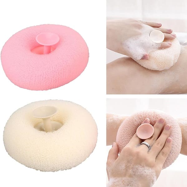 Shower Sponge, Bath Sponge, Dense Foam, Soft for Underarms, Neck, Legs Clean Skin ( Pack Of 2 ) - My Store