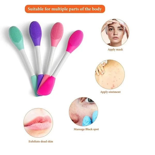 Silicone Face Makeup Brush, Scrubber For Apply Cream, Lotion