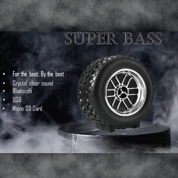 Woos Wireless Bluetooth Speaker – Tyre Shape Portable Speaker