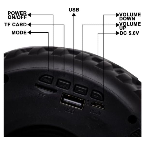 Woos Wireless Bluetooth Speaker – Tyre Shape Portable Speaker