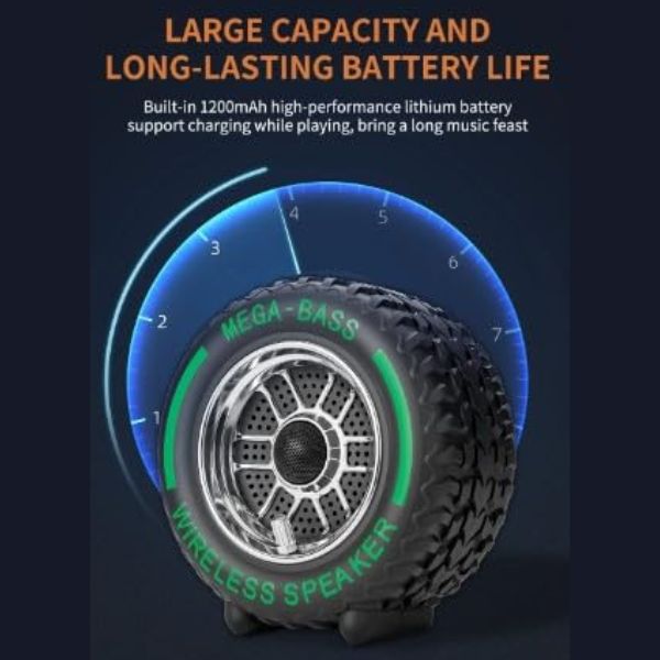 Woos Wireless Bluetooth Speaker – Tyre Shape Portable Speaker