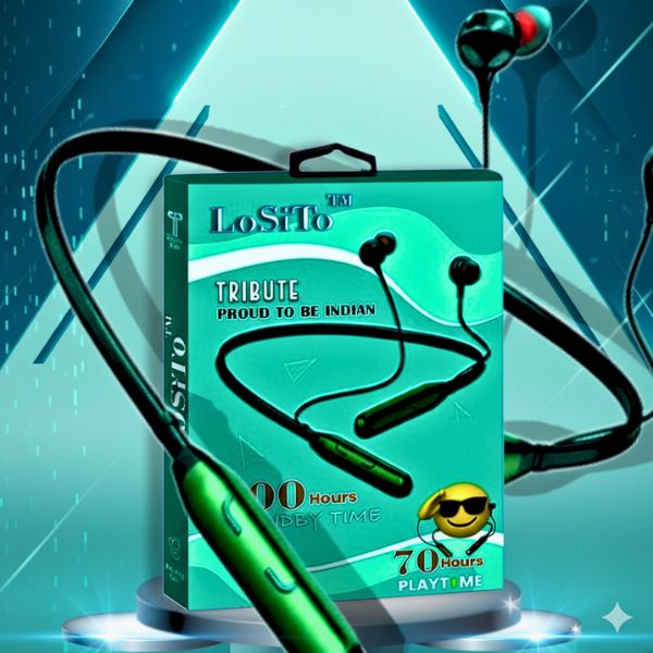 LoSiTo™ Tribute Neckband| Best Bluetooth Neckband| 70 Hours Battery Life