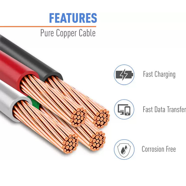 Ubon Micro USB Cable 2 A 1 m WR-550 1 meter cable