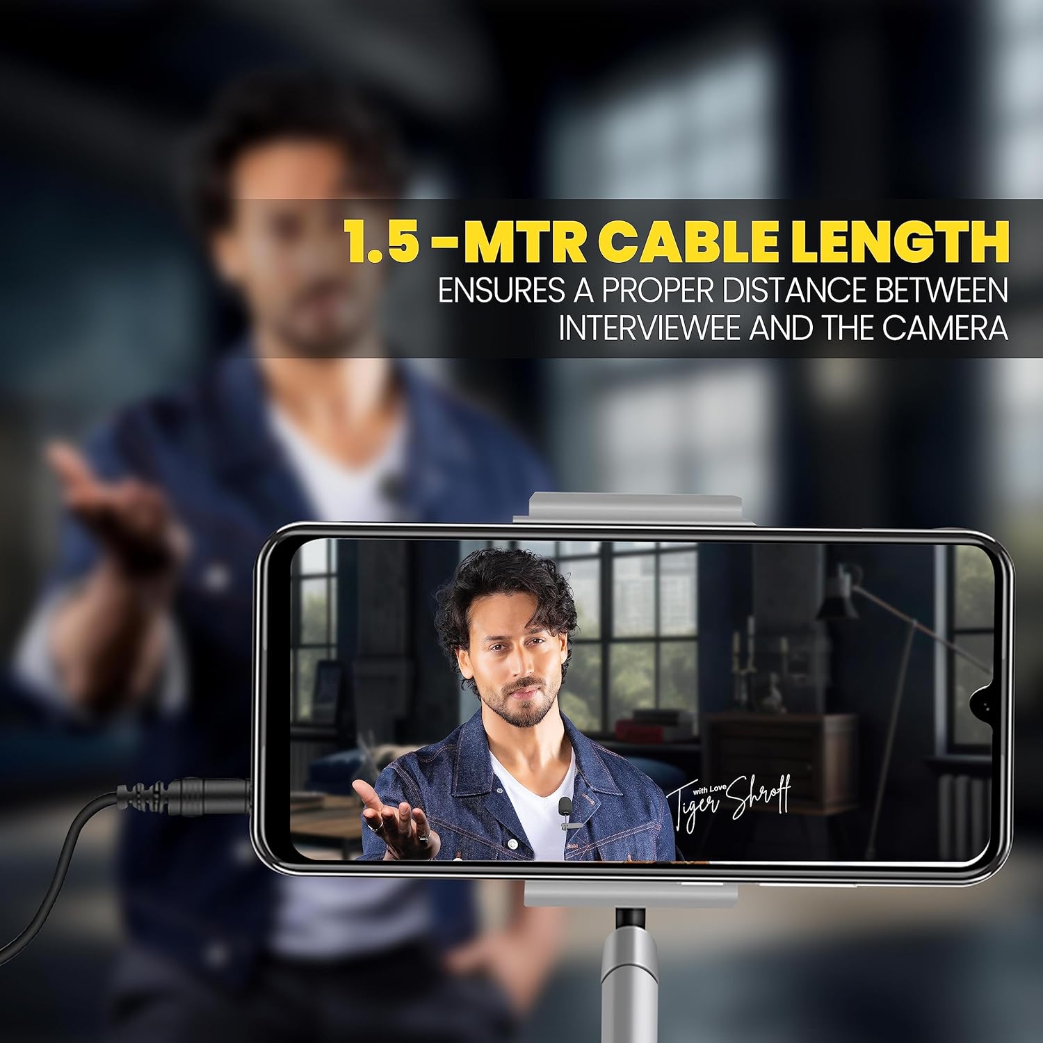 UBON CM-617 Portable Microphone (1.5m Cable) – Perfect for Vlogging