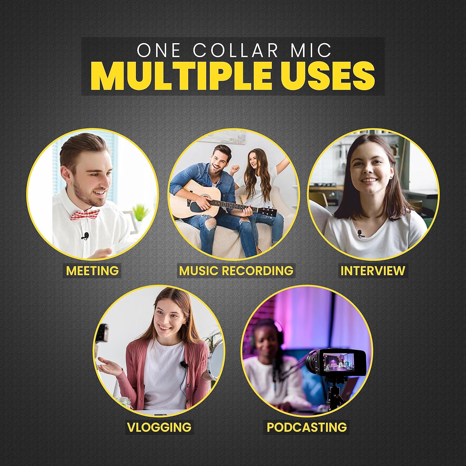 UBON CM-617 Portable Microphone (1.5m Cable) – Perfect for Vlogging