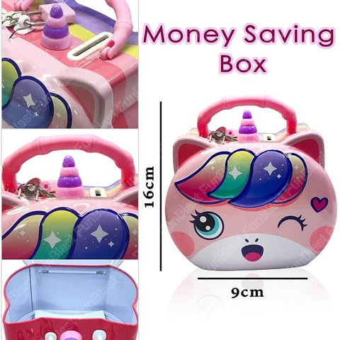 Children Savings bank Unbreakable Money Bank For Kids with Lock ( Free :-Pop it Bag ) - My Store