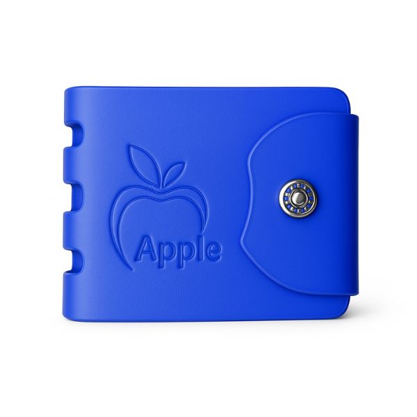 Men Casual Apple Design Artificial Leather Wallet