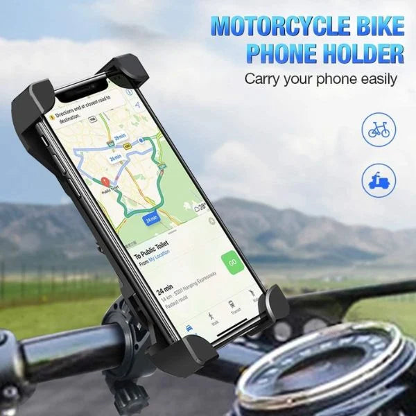 Bike Phone Mount Anti Shake & Stable Cradle Clamp