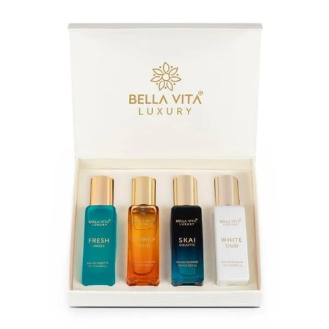 Bella Vita Skai+Fresh+Honey+White ( 20Ml X 4 ) Organic Eau De  Perfume For Men & Women Long Lasting