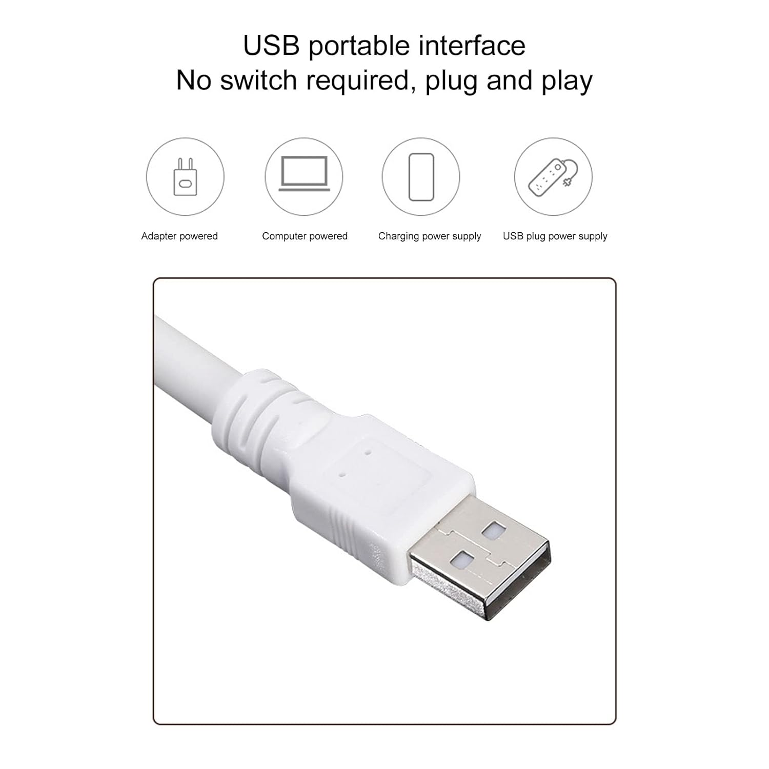 Voice Control USB LED Light with Flexible GooseNeck